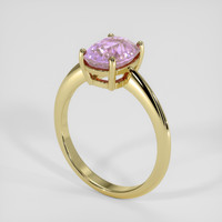 2.56 Ct. Pinkish Purple Sapphire Ring, 14K Yellow Gold 2