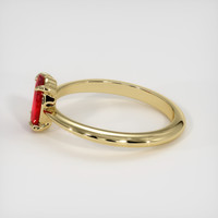 0.82 Ct. Ruby Ring, 14K Yellow Gold 4