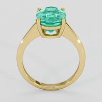4.00 Ct. Emerald Ring, 18K Yellow Gold 3