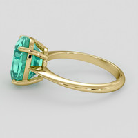 4.00 Ct. Emerald Ring, 18K Yellow Gold 4