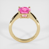 3.13 Ct. Pink Sapphire Ring, 18K Yellow Gold 3
