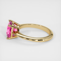 3.13 Ct. Pink Sapphire Ring, 18K Yellow Gold 4