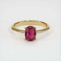 1.31 Ct. Ruby Ring, 18K Yellow Gold 1