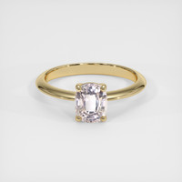 1.53 Ct. Peach Sapphire Ring, 18K Yellow Gold 1