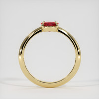 0.82 Ct. Ruby Ring, 18K Yellow Gold 3