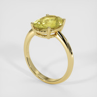 4.88 Ct. Yellow Sapphire Ring, 18K Yellow Gold 2