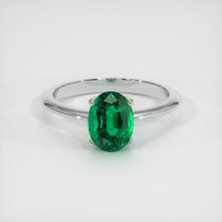 1.55 Ct. Emerald Ring, Platinum 950 1