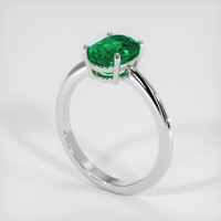 1.55 Ct. Emerald Ring, Platinum 950 2