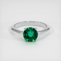 1.23 Ct. Emerald Ring, Platinum 950 1