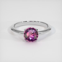2.17 Ct. Purple Sapphire Ring, 10K White Gold 1