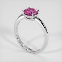 2.17 Ct. Purple Sapphire Ring, 10K White Gold 2