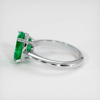 2.76 Ct. Emerald Ring, 18K White Gold 4