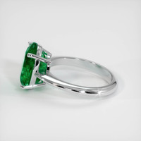 4.18 Ct. Emerald Ring, 18K White Gold 4