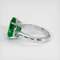 4.54 Ct. Emerald Ring, 18K White Gold 4