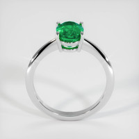 1.55 Ct. Emerald Ring, 18K White Gold 3