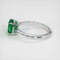 1.55 Ct. Emerald Ring, 18K White Gold 4