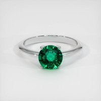 1.23 Ct. Emerald Ring, 18K White Gold 1