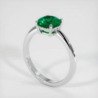 1.23 Ct. Emerald Ring, 18K White Gold 2