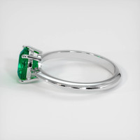 1.23 Ct. Emerald Ring, 18K White Gold 4