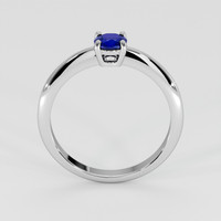 0.53 Ct. Blue Sapphire Ring, 18K White Gold 3