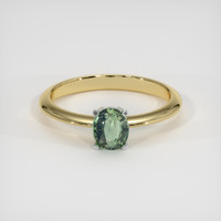 0.73 Ct. Gemstone Ring, 14K White & Yellow 1