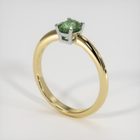 0.73 Ct. Gemstone Ring, 14K White & Yellow 2