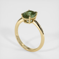 2.73 Ct. Green Sapphire Ring, 14K Yellow Gold 2