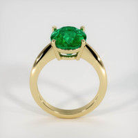 4.18 Ct. Emerald Ring, 18K Yellow Gold 3