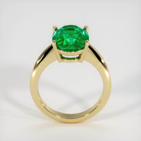 4.54 Ct. Emerald Ring, 18K Yellow Gold 3