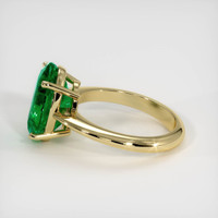 4.54 Ct. Emerald Ring, 18K Yellow Gold 4