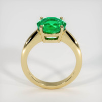 3.59 Ct. Emerald Ring, 18K Yellow Gold 3