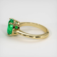 3.59 Ct. Emerald Ring, 18K Yellow Gold 4