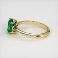 1.55 Ct. Emerald Ring, 18K Yellow Gold 4