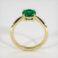 1.23 Ct. Emerald Ring, 18K Yellow Gold 3