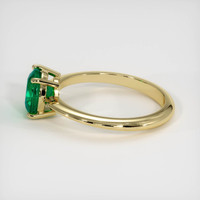 1.23 Ct. Emerald Ring, 18K Yellow Gold 4