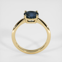 1.94 Ct. Greenish Blue Sapphire Ring, 18K Yellow Gold 3