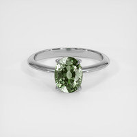 2.73 Ct. Green Sapphire Ring, 18K Yellow Gold 1