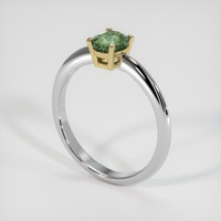 0.73 Ct. Gemstone Ring, 14K Yellow & White 2