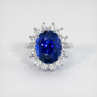 12.55 Ct. Sapphire Ring, Platinum 950 1
