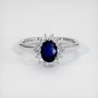 0.82 Ct. Sapphire Ring, Platinum 950 1
