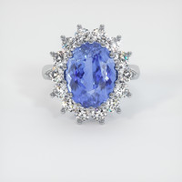 6.83 Ct. Sapphire Ring, Platinum 950 1