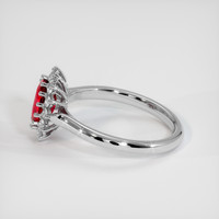1.24 Ct. Ruby Ring, Platinum 950 4