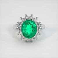 4.85 Ct. Emerald Ring, Platinum 950 1