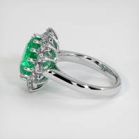 4.85 Ct. Emerald Ring, Platinum 950 4
