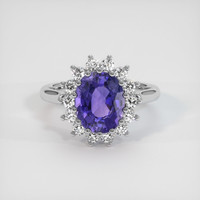 2.90 Ct. Sapphire Ring, Platinum 950 1