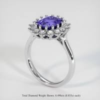 2.90 Ct. Sapphire Ring, Platinum 950 2