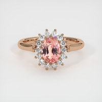 1.80 Ct. Sapphire Ring, 14K Rose Gold 1
