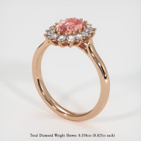 1.80 Ct. Sapphire Ring, 14K Rose Gold 2