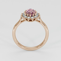 1.57 Ct. Bi Color Sapphire Ring, 14K Rose Gold 3