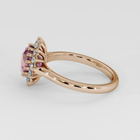 1.57 Ct. Bi Color Sapphire Ring, 14K Rose Gold 4